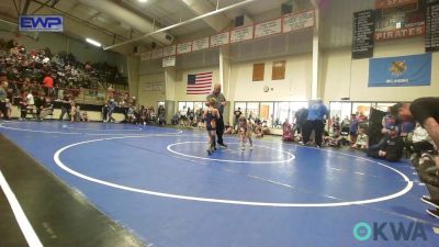 46 lbs Final - Stetson Manuel, Newkirk Takedown Club vs Miles Sanders, Team Tulsa Wrestling Club