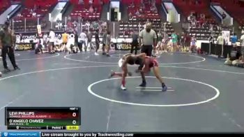 60 lbs Round 5 (6 Team) - Levi Phillips, Donahue Wrestling Academy vs D`Angelo Chavez, ARES Black