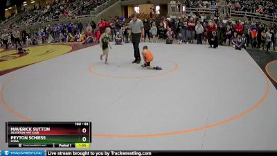 63 lbs Champ. Round 2 - Peyton Schiess, COWA vs Maverick Sutton, Silverton Mat Club