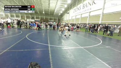 130 lbs Quarterfinal - Reygan Bullington, Grizzlies Wrestling Club vs Brynli Jeppesen, Sanderson Wrestling Academy