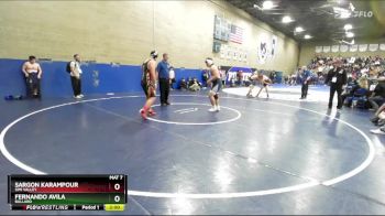 215 lbs Champ. Round 1 - Fernando Avila, Bullard vs Sargon Karampour, Simi Valley