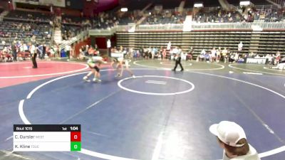 123 lbs Semifinal - Cooper Oursler, Westside WC vs Kaige Kline, Touch Of Gold