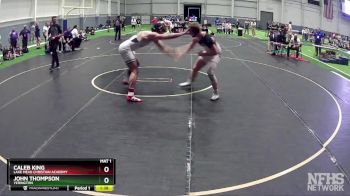 215 lbs 1st Place Match - John Thompson, Yerington vs Caleb King, Lake Mead Christian Academy