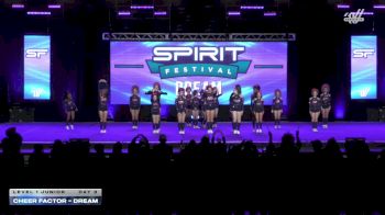 Cheer Factor - DREAM [2026 L1 Junior Day 3] 2026 Spirit Fest Grand Nationals