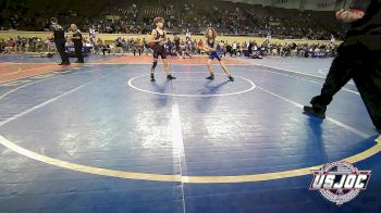 76 lbs Quarterfinal - Ryker La Fuente, Deer Creek Youth Wrestling vs Gatlin Simpson, Blanchard Wrestling Club