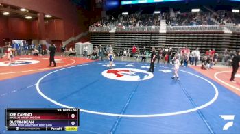56 lbs Quarterfinal - Kye Camino, Douglas Wrestling Club vs Dustin Dean, Green River Grapplers Wrestling