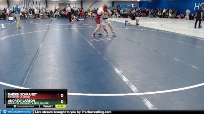 Elite 141 lbs Champ. Round 1 - Andrew Larson, Rochester Community & Tech. College vs Kaiden Schrandt, Wisconsin-La Crosse