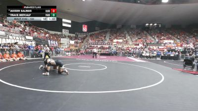 150 lbs Quarterfinal - Jaxsen Salinas, Ulysses HS vs Trace Metcalf, Paola HS