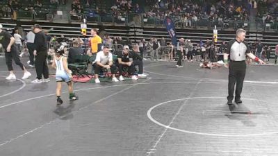 50 lbs Quarterfinal - Callen Uderman, Broad Axe vs Leo Alojado, Iron Horse