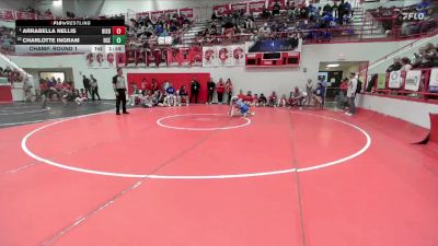 JH 110 lbs Champ. Round 1 - Arrabella Nellis, BIXBY vs Charlotte Ingram, DEER CREEK (ED)