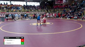 113 lbs Quarterfinal - Eli Randolph, Evansville Mater Dei vs Jackson Heaston, Indian Creek