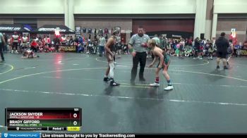 101 lbs Round 4 (6 Team) - Jackson Snyder, Spatola Wrestling vs Brady Gifford, Panhandle All-Stars