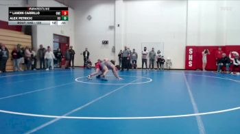 120 lbs Champ. Round 1 - Landin Carrillo, Goshen Wrestling Club vs Alex Petricic, Fishers