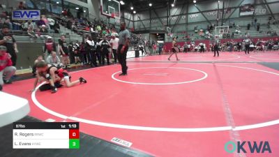 67 lbs Rr Rnd 2 - Ronald Rogers, Red Ryder Wrestling Club vs Lincoln Evans, Hilldale Youth Wrestling Club