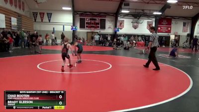 Bracket 15 lbs Cons. Round 1 - Brady Gleeson, WBNDD vs Chad Booten, Fort Madison Wrestling Club