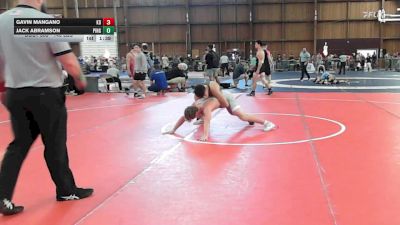 140 lbs Quarterfinal - Gavin Mangano, Kd vs Jack Abramson, Pingry
