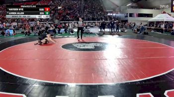 6A 157 lbs Champ. Round 1 - Hayden Nye, Rocky Mountain vs Loren Allen, Borah