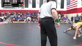 150 lbs 3rd Place Match - Zaden Eggers, BCLUW-SH vs Seth Latham, Oelwein