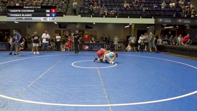 88 lbs Cons. Semis - Haedyn Cochran, Contenders Wrestling Academy vs Thomas Blanke, The Wrestling Academy
