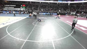 II-110 lbs Champ. Round 1 - Zach Goddeau, Peru vs Colden Friedman, Seaford