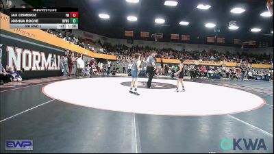 55 lbs Round Of 16 - Jax Cisneroz, Powerhouse Wrestling vs Joshua Roche, Newcastle Youth Wrestling