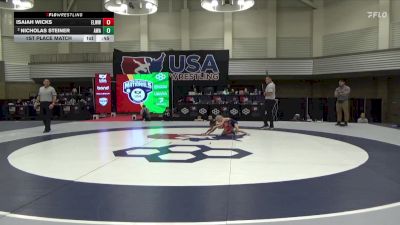 45 lbs 1st Place Match - Isaiah Wicks, Englewood Live Wire Wrestling Club vs Nicholas Steiner, Askren Wrestling Academy