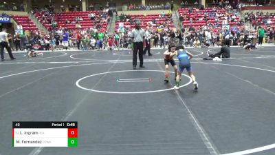 49 lbs Semifinal - Larenz Ingram, RSA vs Maverick Fernandez, Dodge City Wrestling Academy