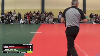 130 lbs Round 4 - Isaac Foster, Aviators vs Linken Bastien, Askren Wrestling Academy