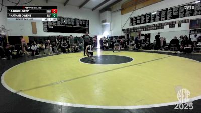 83 lbs Quarterfinal - Aaron Lopez, Red Wave Wrestling vs Nathan Owens, MatTime