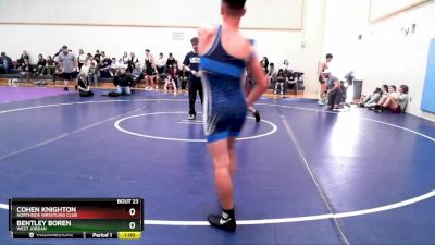 124-135 lbs Round 2 - Bentley Boren, West Jordan vs Cohen Knighton, Northside Wrestling Club