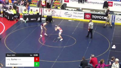 117 lbs Consi Of 16 #2 - Leif Syrko, Ringgold vs Joshua Dobson, Punxsutawney