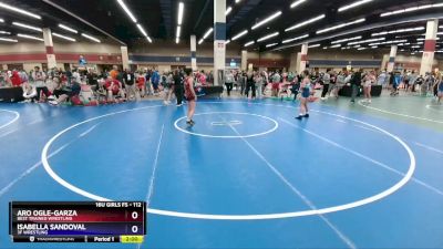 112 lbs Cons. Round 2 - Aro Ogle-Garza, Best Trained Wrestling vs Isabella Sandoval, 3F Wrestling