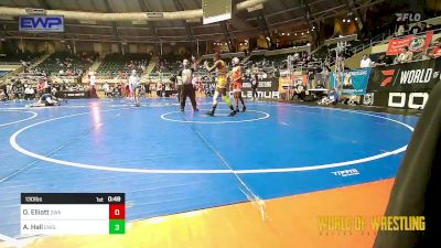 130 lbs Consi Of 8 #1 - Ozzy Elliott, The Glasgow Wrestling Academy vs Apollo Hall, Englewood Live Wire