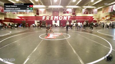 165 lbs Semifinal - Isaac Padilla, John H Pitman vs Sebastian Garcia, Junipero Serra
