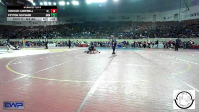 128 lbs Round Of 32 - Taniyah Campbell, Del City JH vs Peyton Horvath, Broken Arrow Girls Junior High