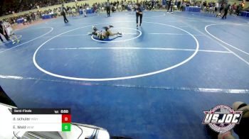 88 lbs Semifinal - Dion Schuler, Highlander Youth Wrestling vs Eli Wald, Weatherford Youth Wrestling