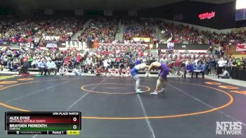 3-2-1A 165 5th Place Match - Alex Dyke, Belleville-Republic County vs Brayden Meredith, Sabetha