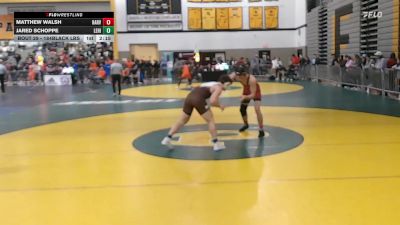 184Black lbs Rr Rnd 1 - Matthew Walsh, Harvard vs Jared Schoppe, Lehigh