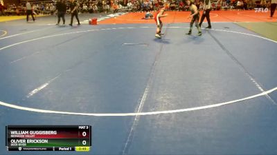 110 lbs Cons. Round 2 - Oliver Erickson, Deer River vs William Guggisberg, Redwood Valley