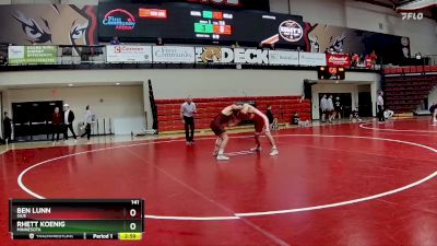 141 lbs 5th Place Match - Rhett Koenig, Minnesota vs Ben Lunn, SIUE