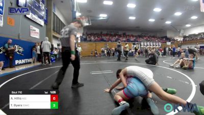 92-96 lbs Rr Rnd 1 - Aiden Hillis, Norman Grappling Club vs Talan Byers, D3 Wrestling Cluib