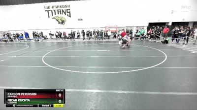 165 lbs Quarterfinal - Carson Peterson, Denmark vs Micah Kuchta, Coleman