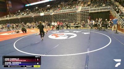 49 lbs Cons. Round 3 - Jose Carrillo, Top Of The Rock Wrestling Club vs Daniel Sisneros, Camel Kids Wrestling