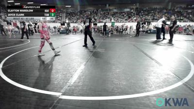 67 lbs Consi Of 16 #2 - Clayton Wardlow, Heat vs Jayce Clark, Team Nomad