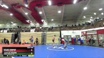 130-140 lbs Round 5 - Caitlyn Moore, Perry Meridian WC vs Kylee Thomas, Franklin Central WC