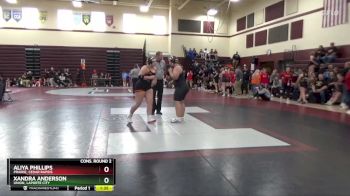 235 lbs Cons. Round 2 - Aliya Phillips, Prairie, Cedar Rapids vs Xandra Anderson, Union, LaPorte City