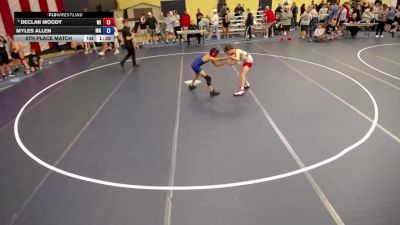 86 lbs 5th Place Match - Declan Moody, WI vs Myles Allen, MN