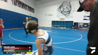 67-70 lbs Round 3 - Fischer Lewis, Thermopolis Wrestling Club vs Kash Bassett, Cody Wrestling Club