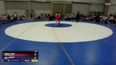 130 lbs Round 5 (6 Team) - Anna Vogt, Texas Blue vs Isla Baeza, Utah