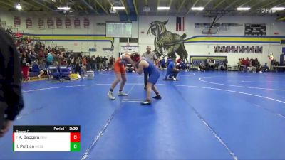 JV-43 lbs Round 2 - Kael Baccam, Cedar Rapids Washington vs Isaac Pettlon, West Delaware, Manchester